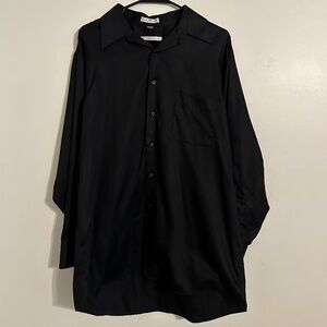 Geoffrey Beene black long sleeve button up